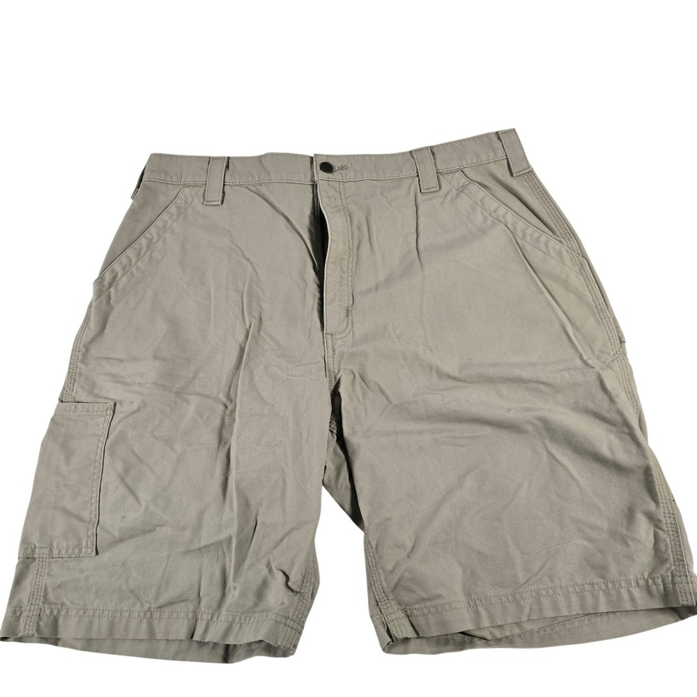 Carhartt B147 TAN Original Fit Canvas Carpenter Work Shorts Mens 40‎ Tan Brown